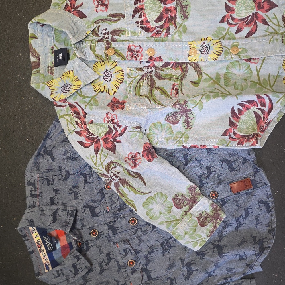 2 Piece {Ted Baker & Baby GAP} Button Down Denim Long Sleeve Jean Shirts
